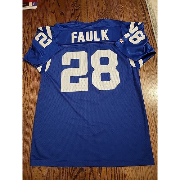 Champion Marshall Faulk Indianapolis Colts Jersey Mens Size Large 44 Football - Picture 1 of 9
